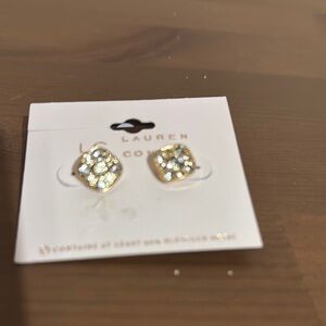 Lauren Conrad Gold and Silver Stud Earrings